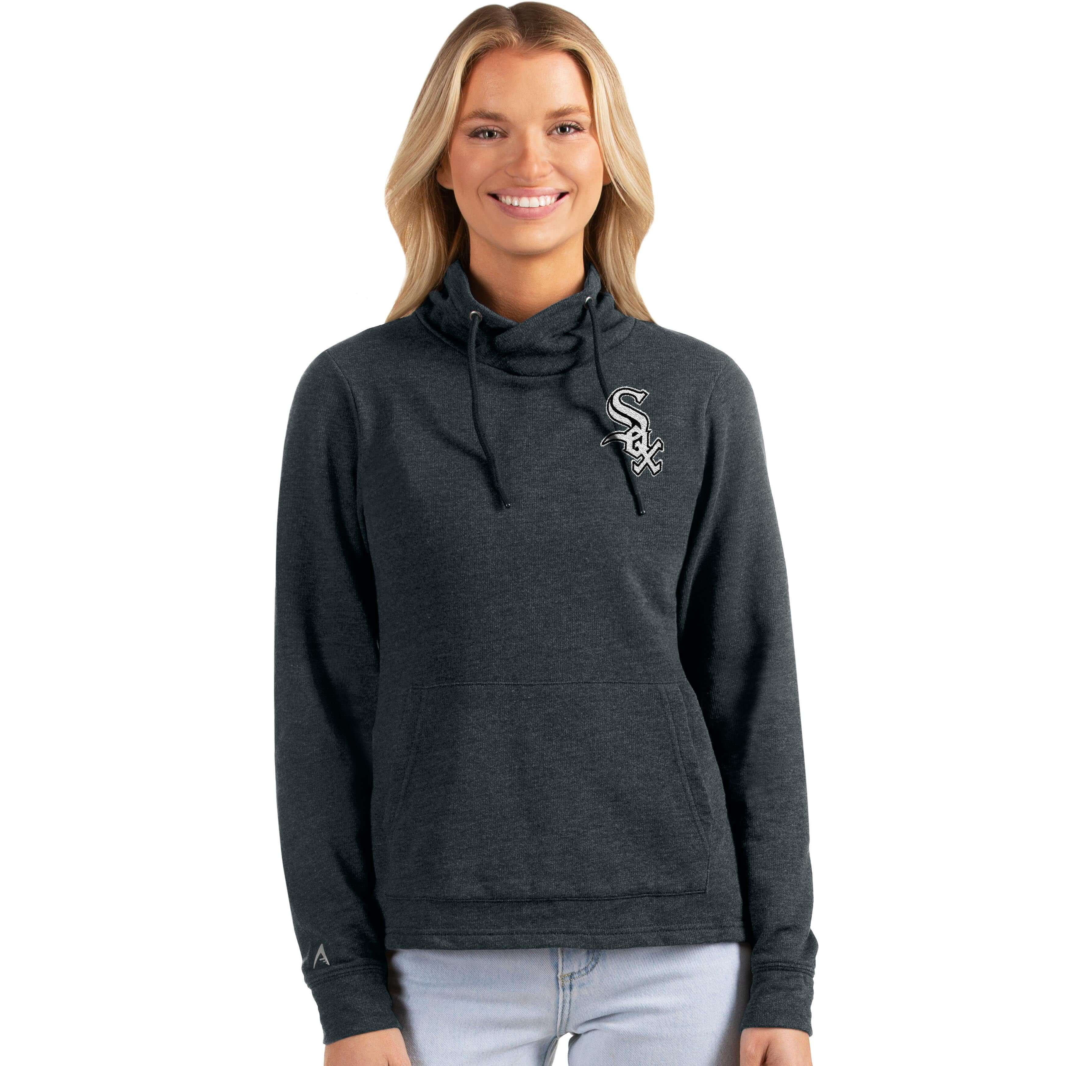 Women's Refried Apparel Heathered Gray/Black Chicago White Sox Hoodie Dress