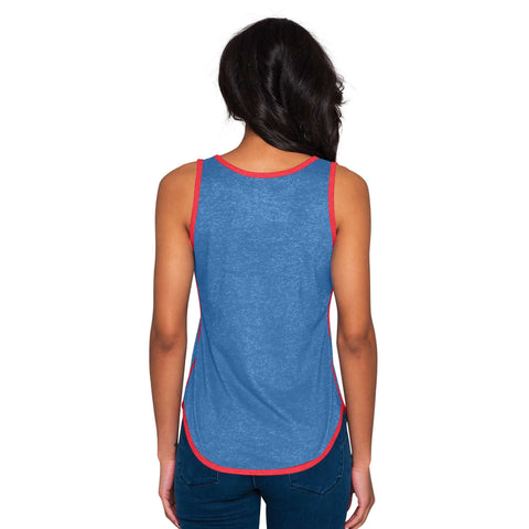 Chicago Cubs Women's Tank Top - Heathered Royal