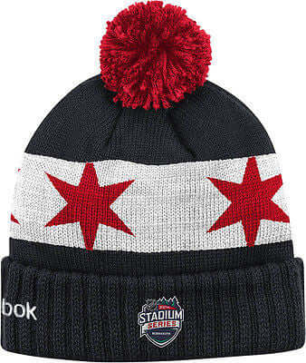 Chicago Blackhawks adidas COLD.RDY Cuffed Knit Hat with Pom