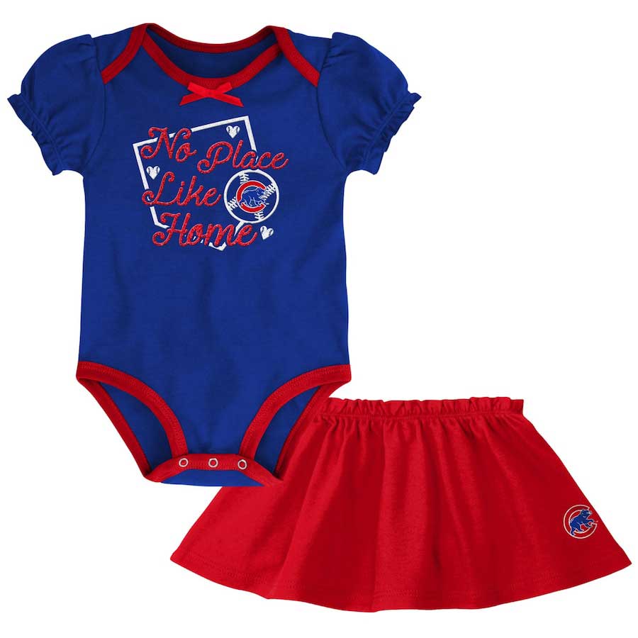 Newborn & Infant Nike White Chicago Cubs Official Jersey Romper 