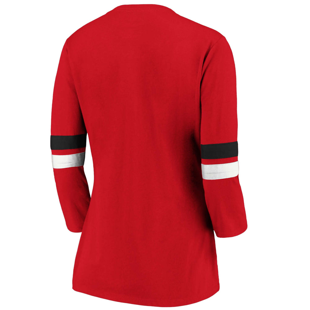 Men's Fanatics Branded Red Chicago Bulls Primary Team Logo T-Shirt