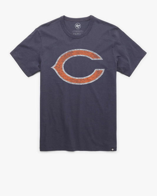 Chicago Bears "C" Atlas Blue '47 Union Arch Franklin Tee