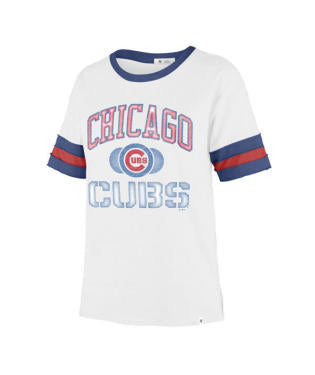 New Era Chicago Cubs Womens Blue Triblend Short Sleeve T-Shirt