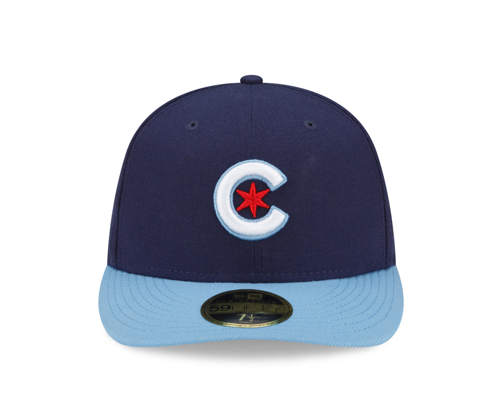 Men's New Era Navy/Light Blue Chicago Cubs 2021 City Connect 59FIFTY Fitted  Hat 