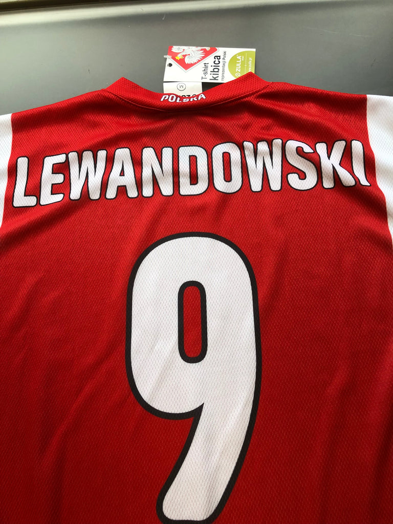 Mens Polska RED Robert Lewandowski #9 Replica World Cup 2022 Jersey Ma