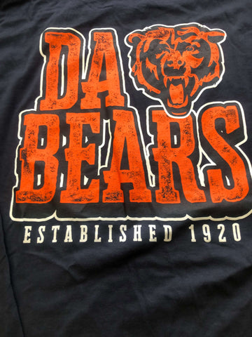 Chicago Bears MEN'S Da Bears Long Sleeve 100% Cotton T-SHIRTS/FANATICS