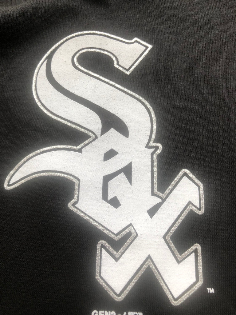 Youth Chicago White Sox Black Team Primary Logo T-Shirt