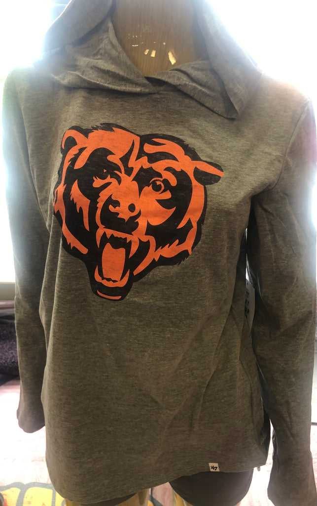 Chicago Bears Majestic Hoodie - XL Grey Polyester