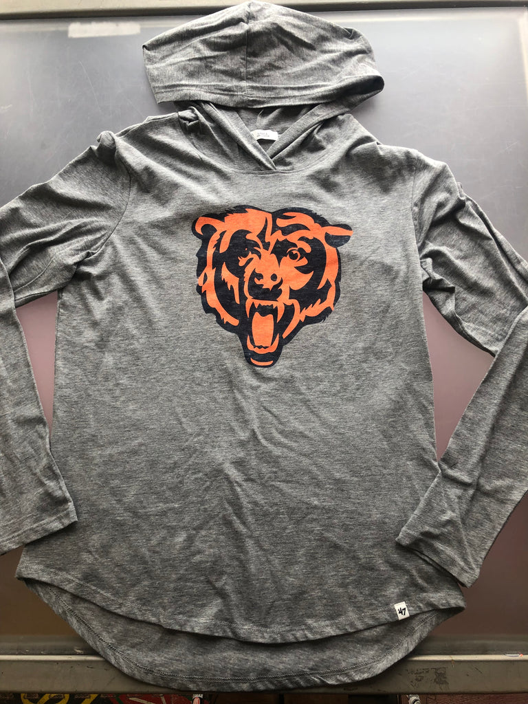 Nike Women's Chicago Bears Oversize Charcoal Grey Heather Hoodie