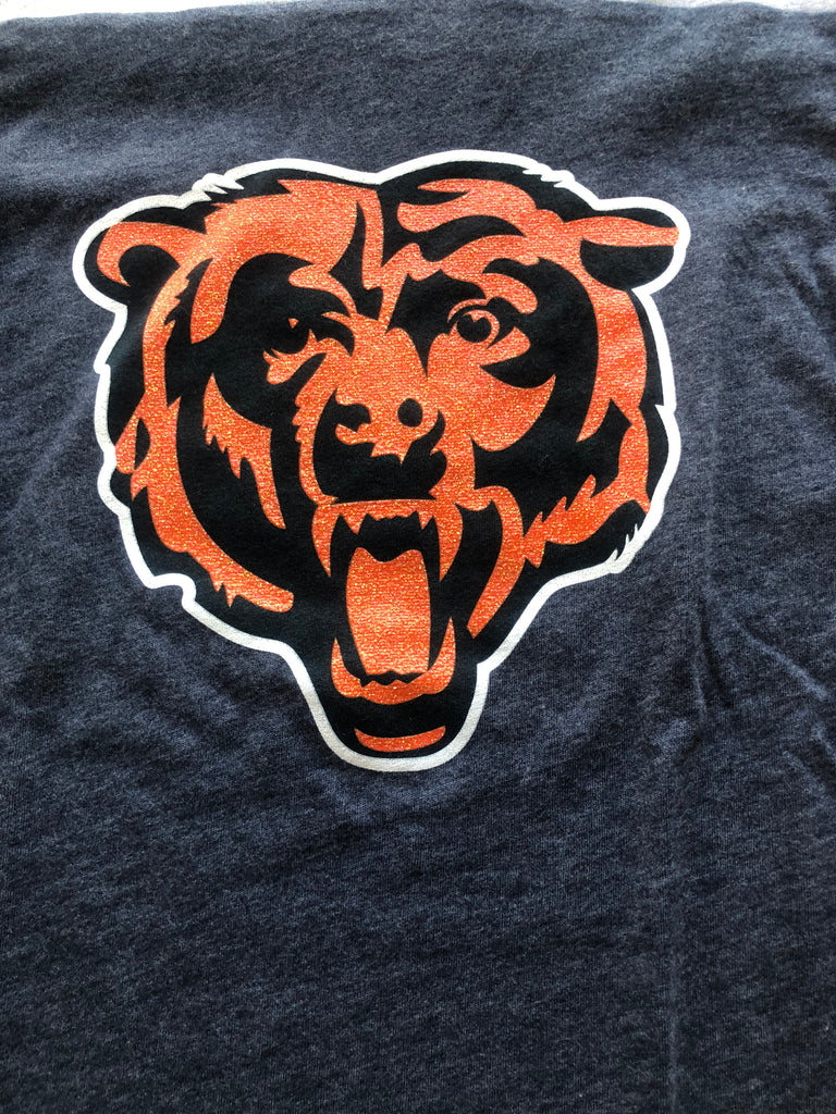 Youth Navy Chicago Bears Primary Logo T-Shirt Size: Extra Large