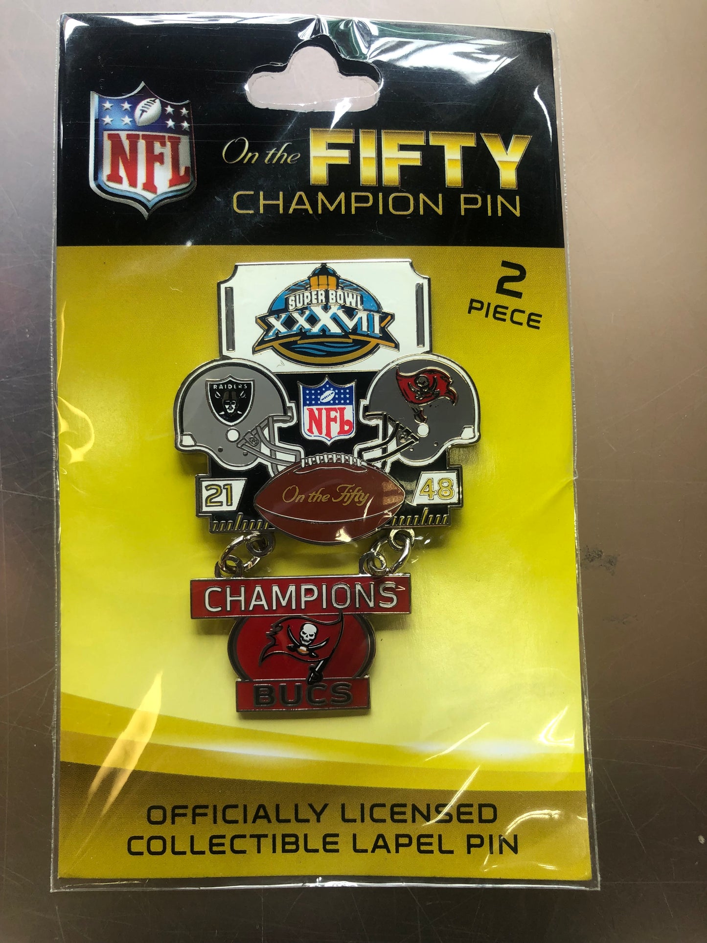 Past Super Bowl Champion Tampa Bay Buccaneers Collector Pin