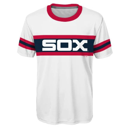 Youth Chicago White Sox Tim Anderson White/Navy Cooperstown Player Sublimated Tee XL (18)