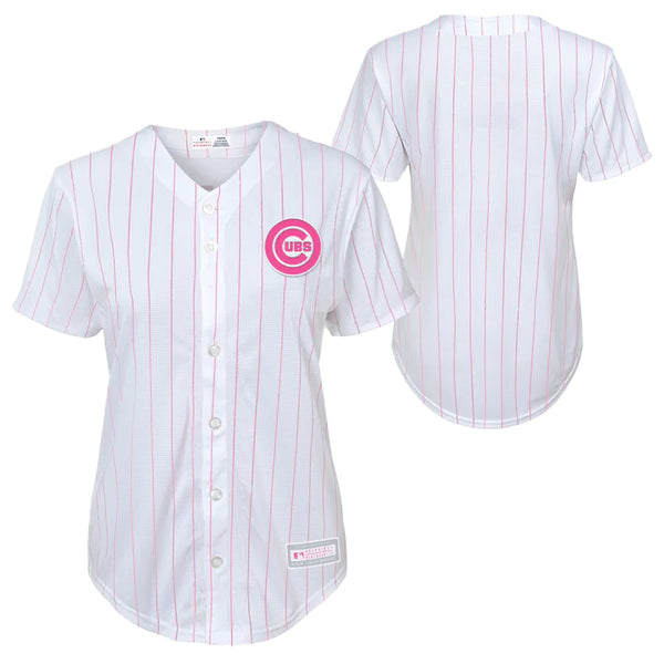 Chicago Cubs Custom White Baseball Jersey Shirt