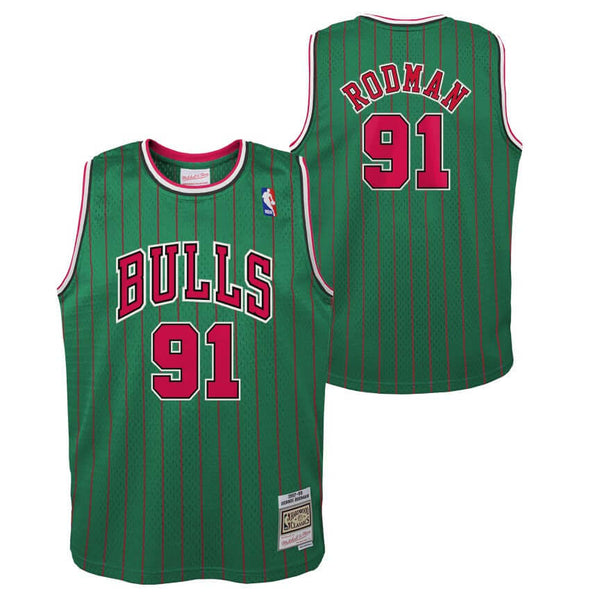 Chicago Bulls Dennis Rodman Hardwood Classics Name & Number T-Shirts - Youth