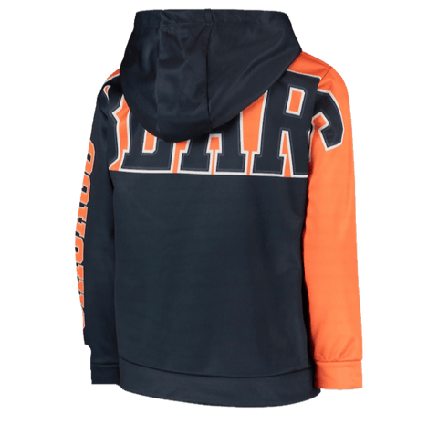 Chicago Bears Youth Short Sleeve Pullover Hoodie - Heather Gray