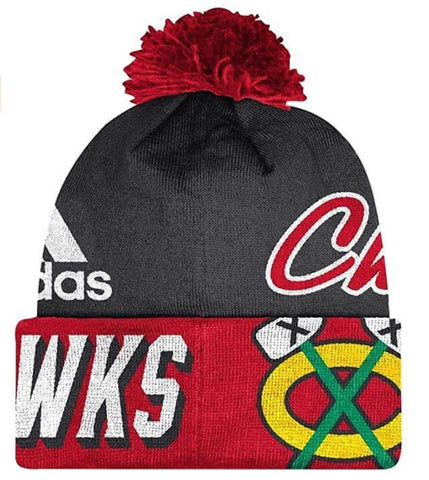 Women's Fanatics Branded Red Kansas City Chiefs Logo Cuffed Knit Hat with Pom