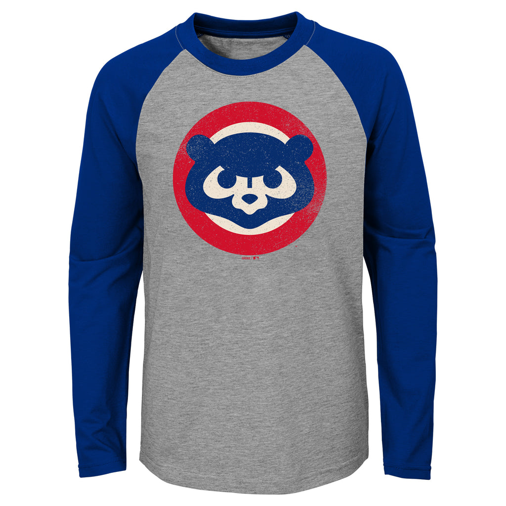 Vintage Chicago Cubs Raglan T Shirt Large 