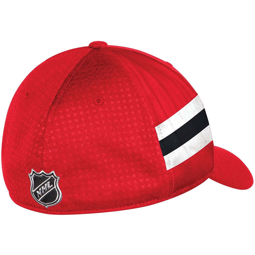 Men's Adidas Red Chicago Blackhawks 2017 Draft Structured Flex Hat