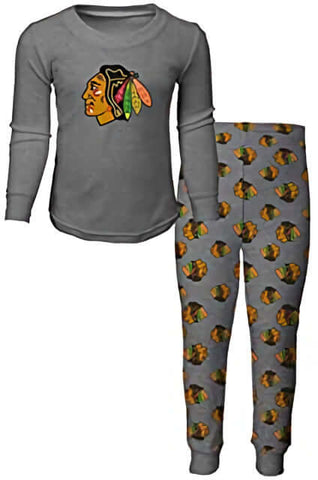 Outerstuff Chicago Blackhawks NHL Boys Youth (8-20) Perennial Long Sleeve Shirt, Red