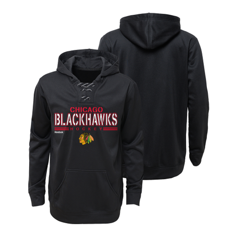 Chicago Blackhawks Youth Classic Blueliner Pullover Sweatshirt - Red