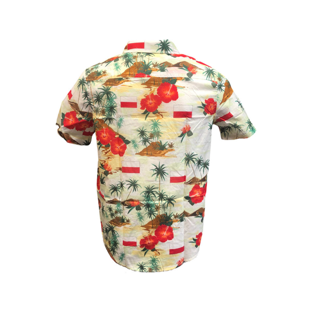 FOCO Chicago Cubs Floral Button Up Shirt