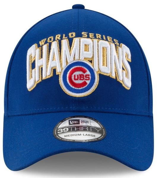 New Era Men's 2016 World Series Champions 39THIRTY Locker Room Chicago Cubs Royal Flex Fit Hat M/L