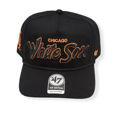 Men's '47 Black Chicago White Sox Mango Undervisor Hitch Snapback Hat