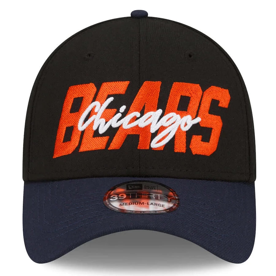 Chicago Bears New Era 39THIRTY Flex Hat - Navy