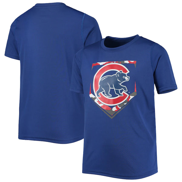 Nike Men's Nike Black Chicago Cubs Team Camo Logo T-Shirt