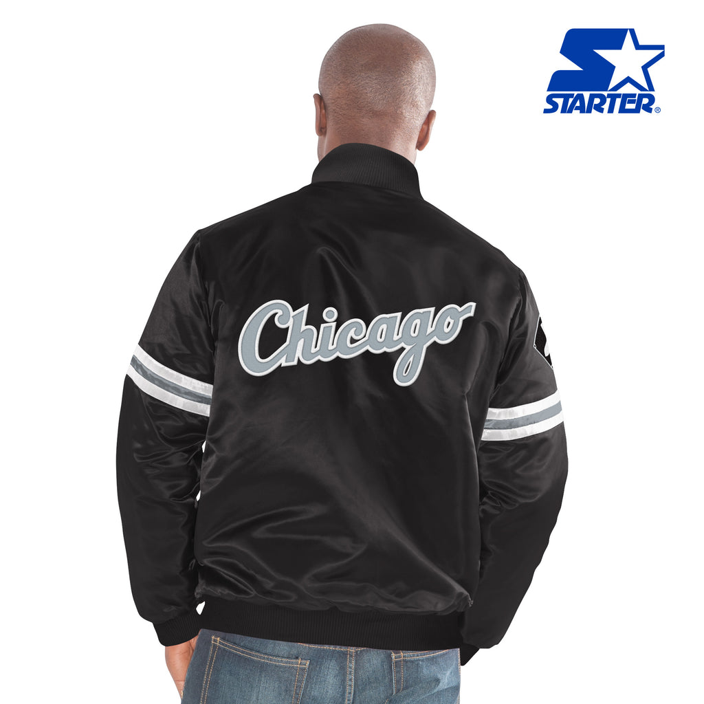 CHICAGO WHITE SOX FULL LEATHER JACKET - BLACK