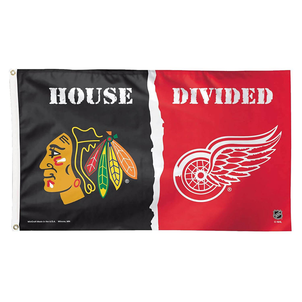 WinCraft Chicago White Sox and Chicago Cubs House Divided Flag